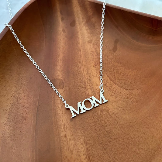 MOM Necklace in 925 Sterling Silver