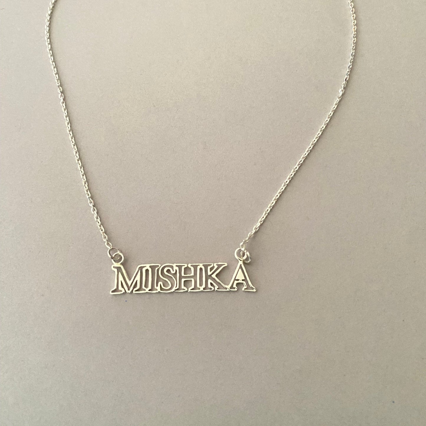 Personalised Name Necklace in 92.5 Sterling Silver