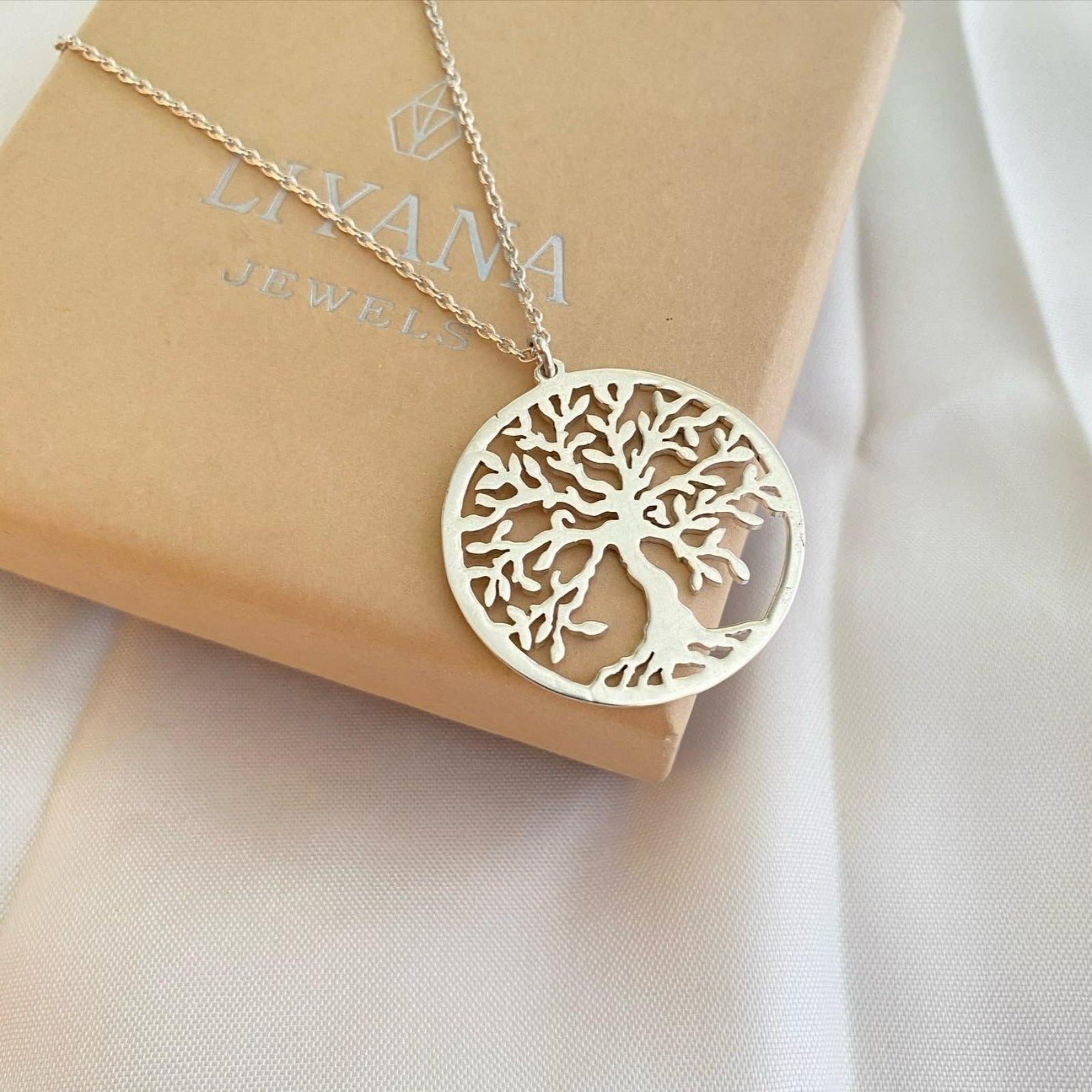 Sterling Silver Tree of Life Connemara Marble Pendant | Blarney
