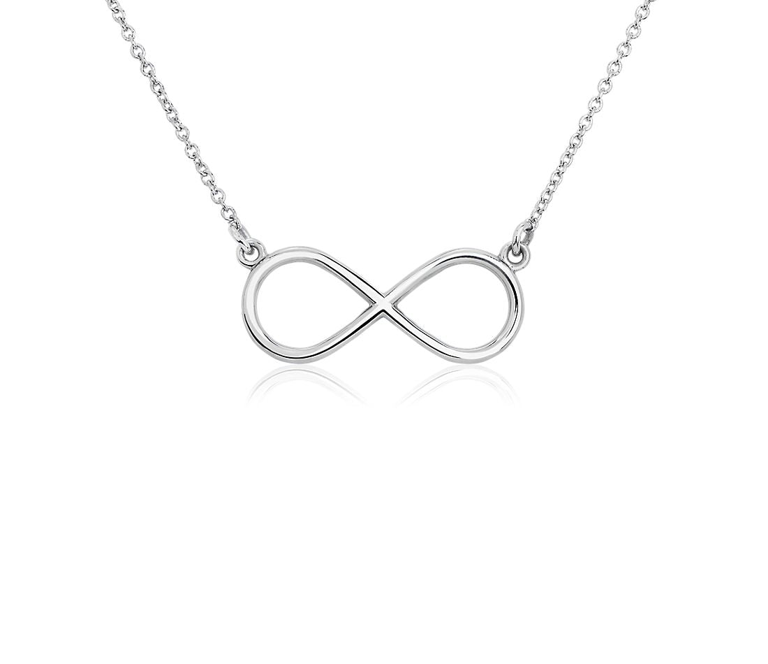 Infinity Necklace in 92.5 Sterling Silver