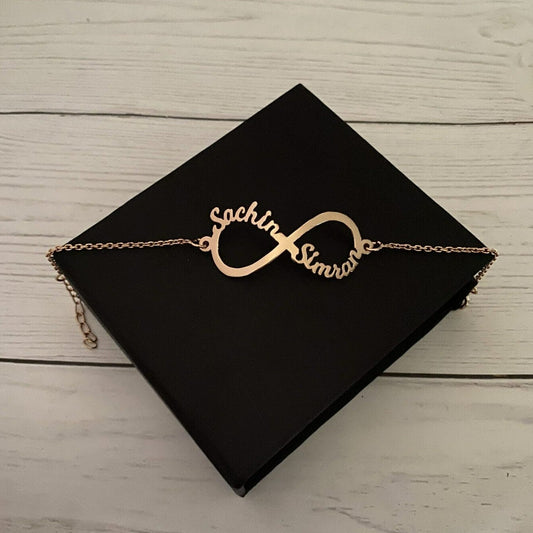 Infinity bracelet with 2 Names 1