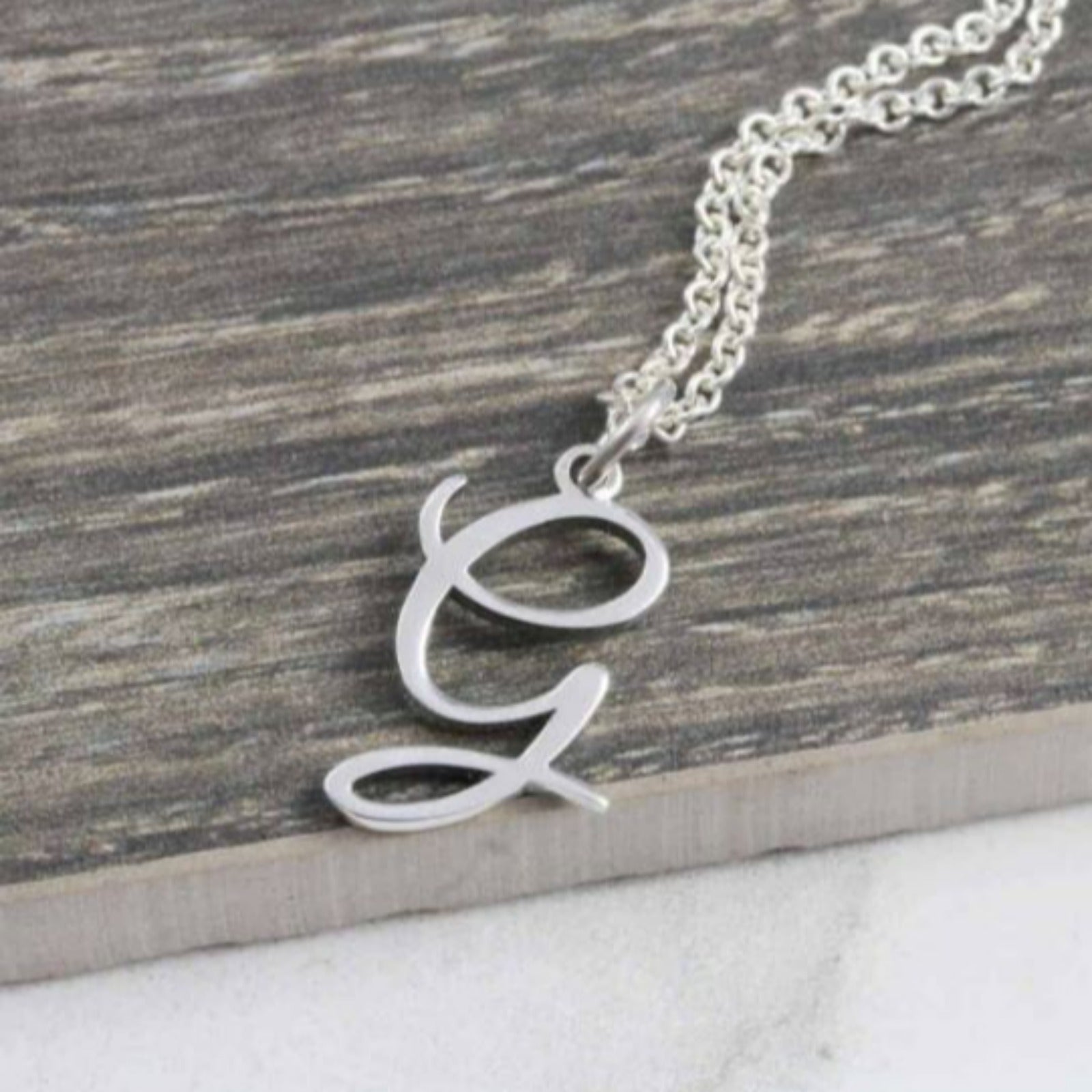 Alphabet H Pendant Charm in Sterling Silver | Jewellery by Monica Vinader