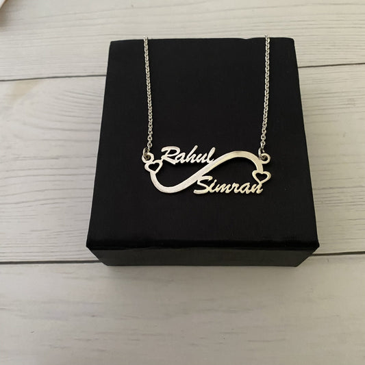 Personalised link couple necklace 1