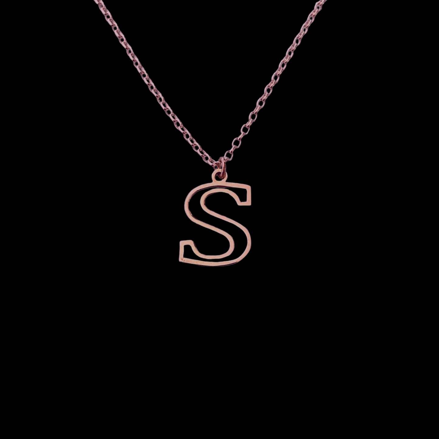 Personalised Bold Initial Necklace in 92.5 Sterling Silver