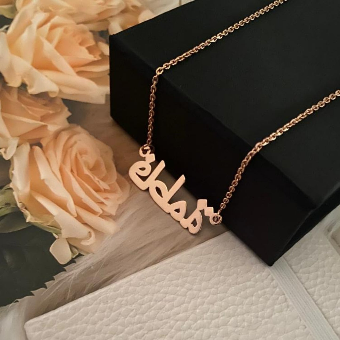 Personalised Arabic Name Necklace in 92.5 Sterling Silver
